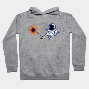 Astronaut plays Blackhole Soccer Hoodie